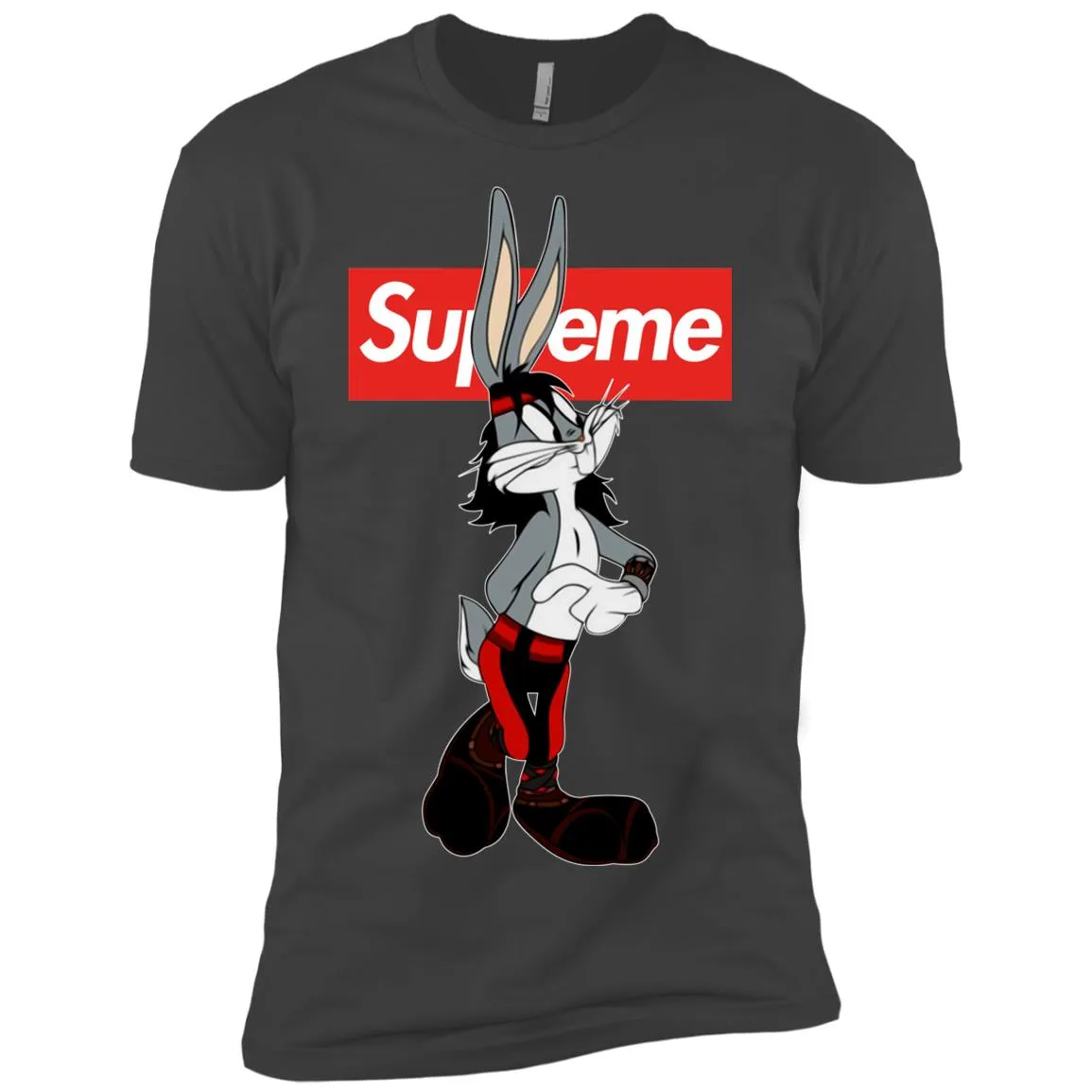 Supreme Rabbit T-shirt Men Short Sleeve T-Shirt