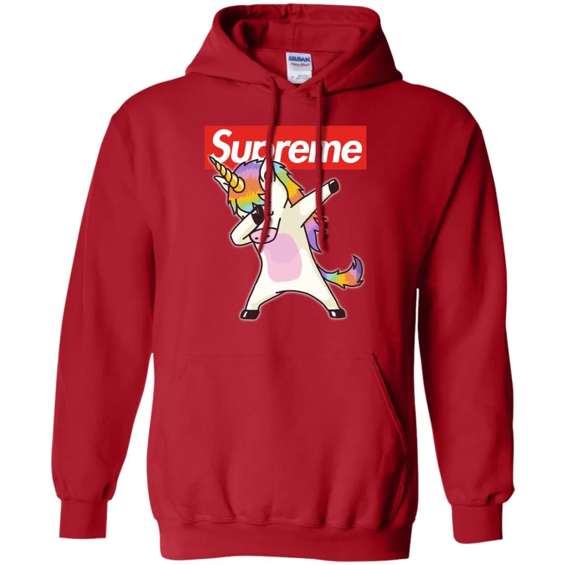 Supreme Unicorn T-shirt Dance Dabbing Unicorn Pullover Hoodie Sweatshirt