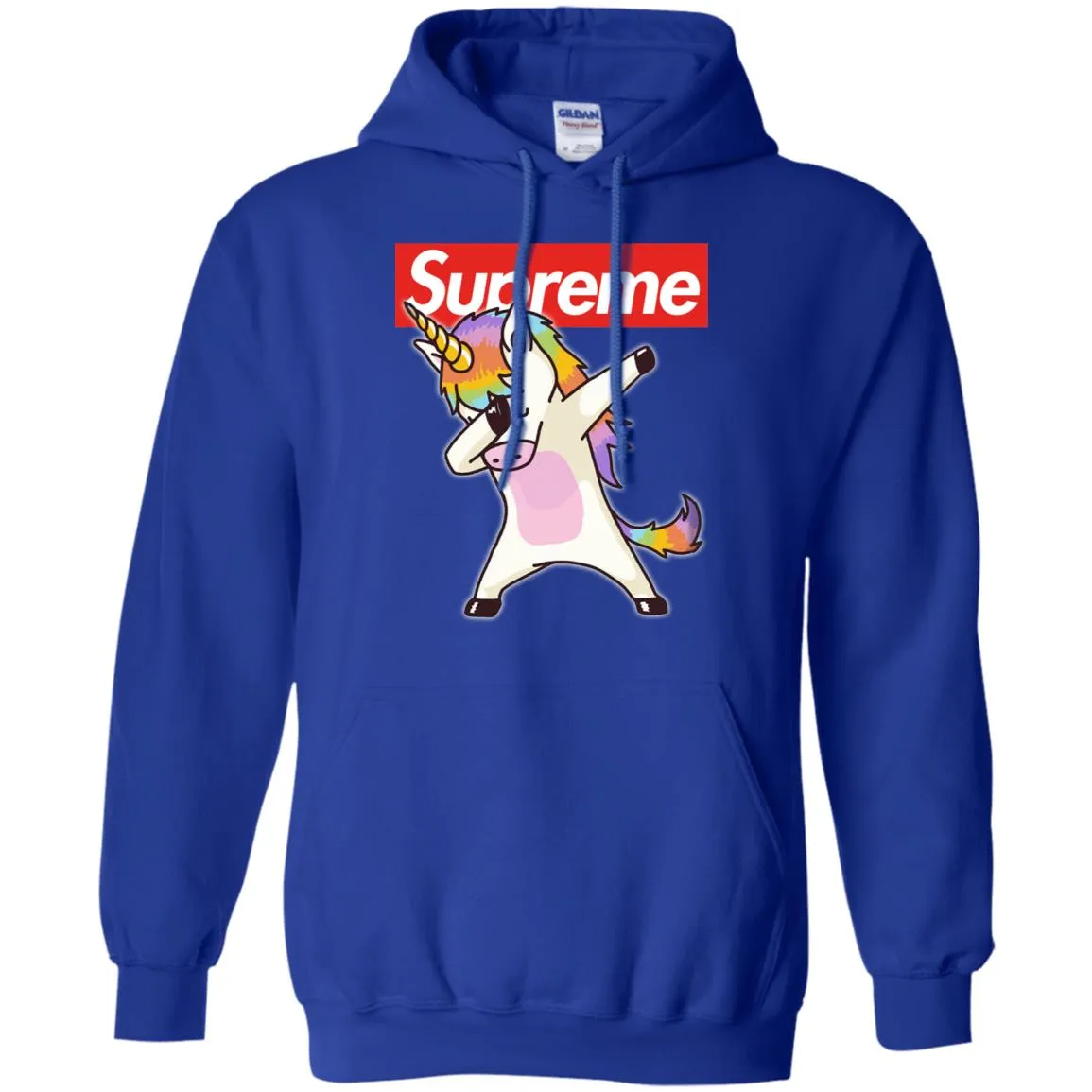 Supreme Unicorn T-shirt Dance Dabbing Unicorn Pullover Hoodie Sweatshirt