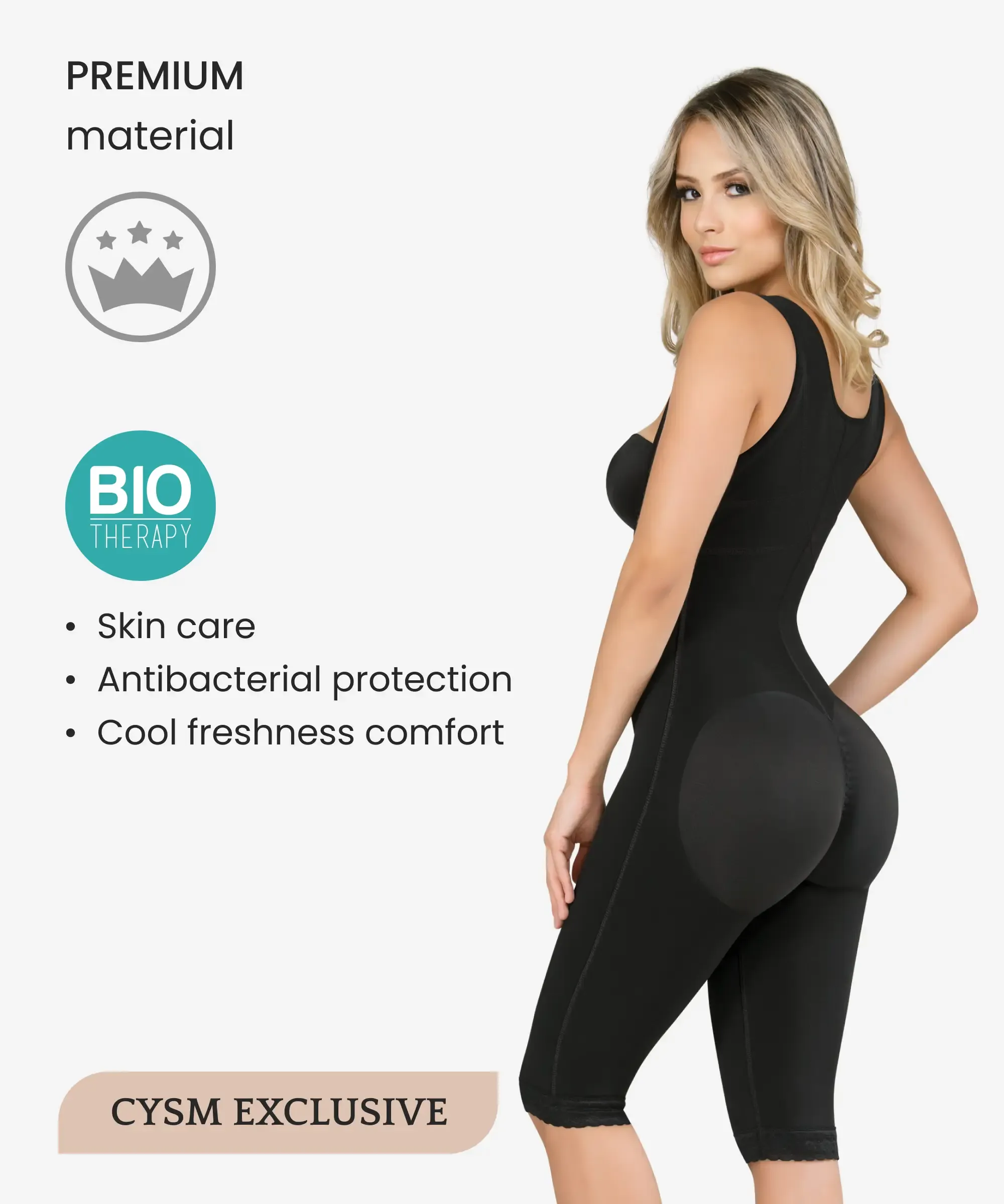 Thermal compression full body shaper - Style 393