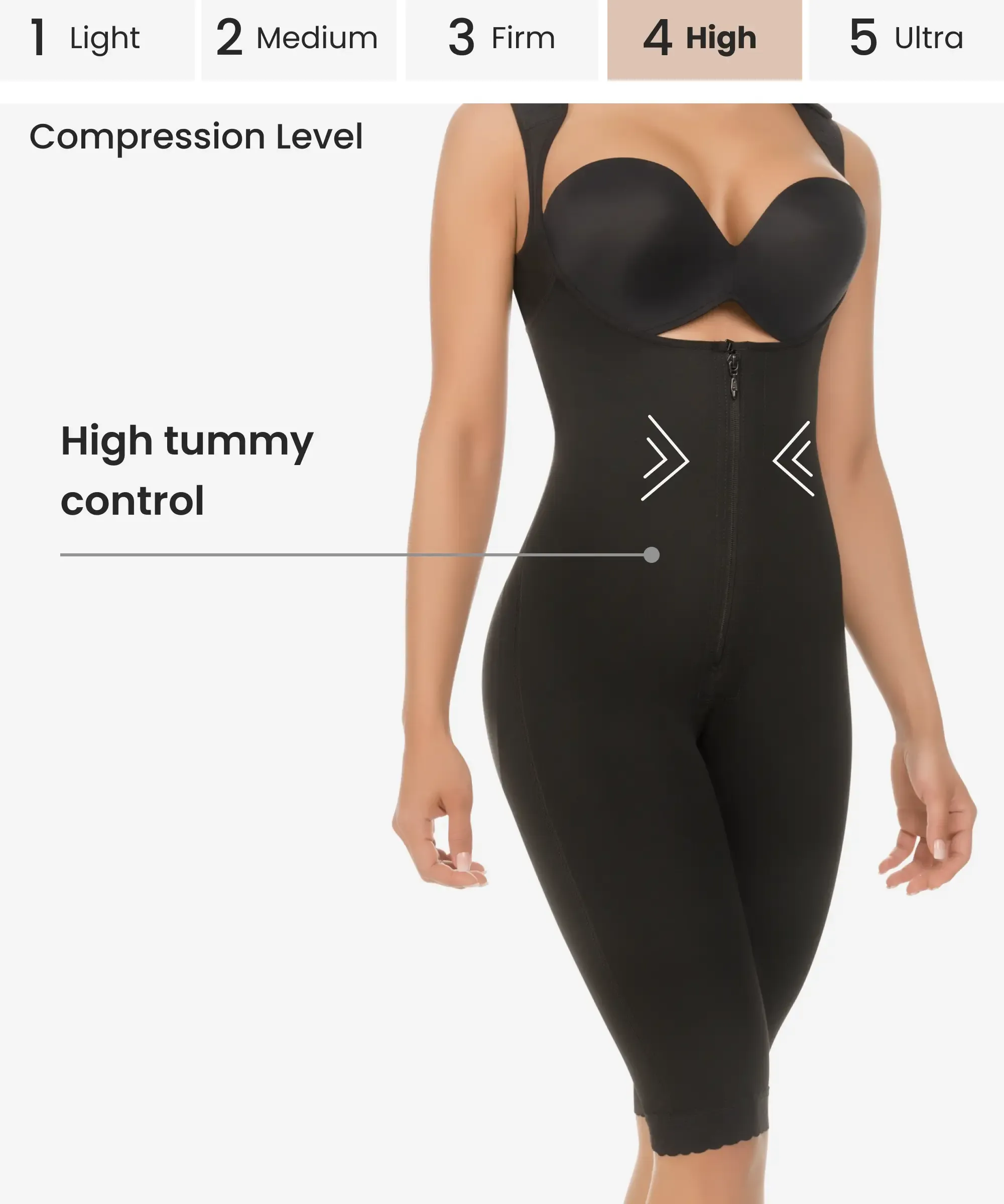 Thermal compression full body shaper - Style 393