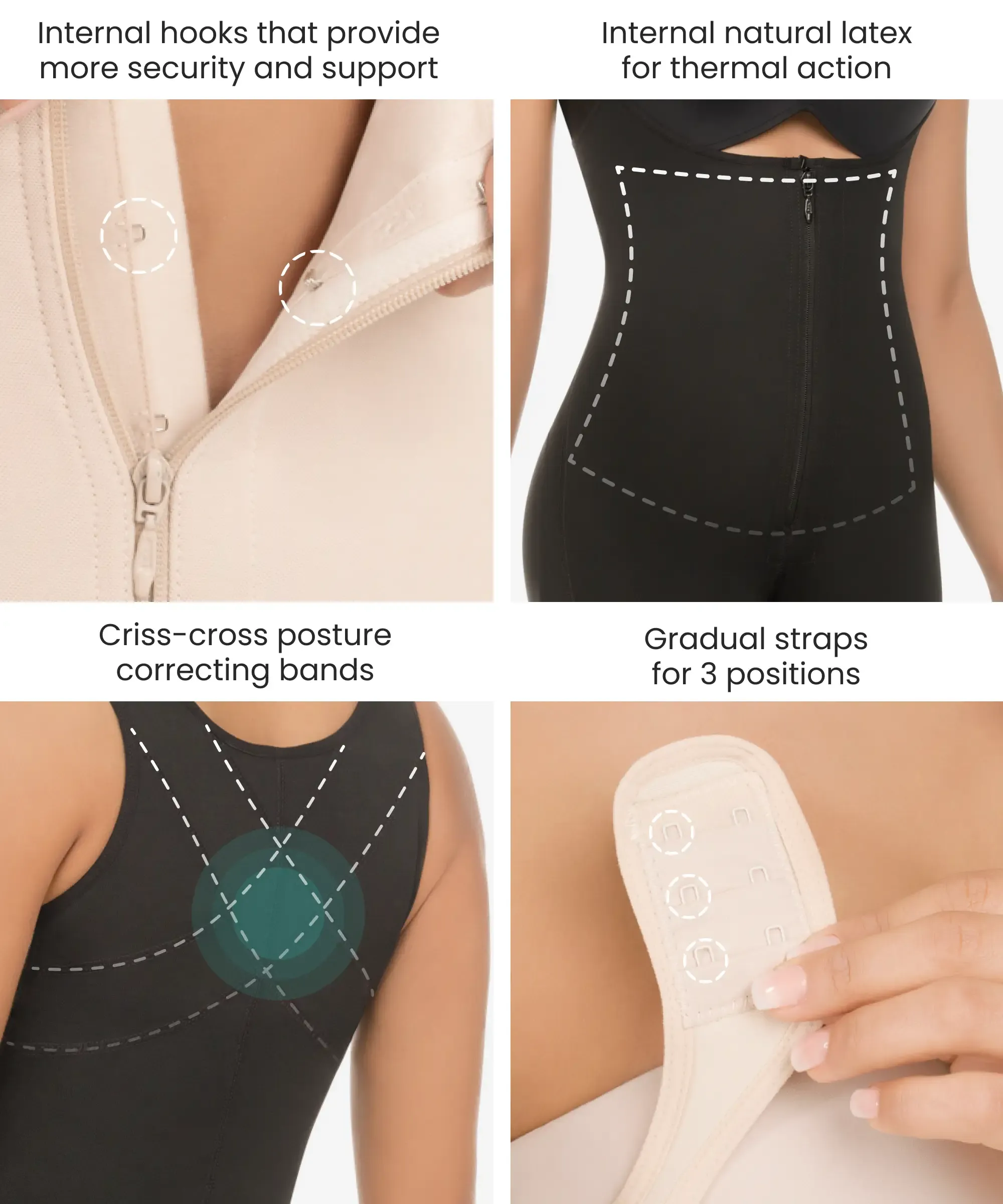 Thermal compression full body shaper - Style 393