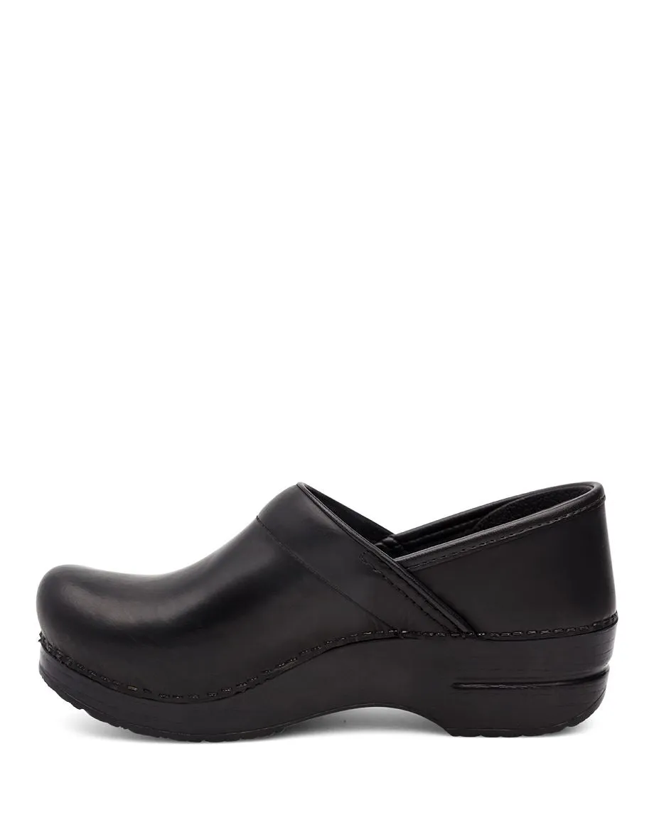 Women's Dansko  Professional Clog Color: Black Cabrio (NARROW WIDTH)