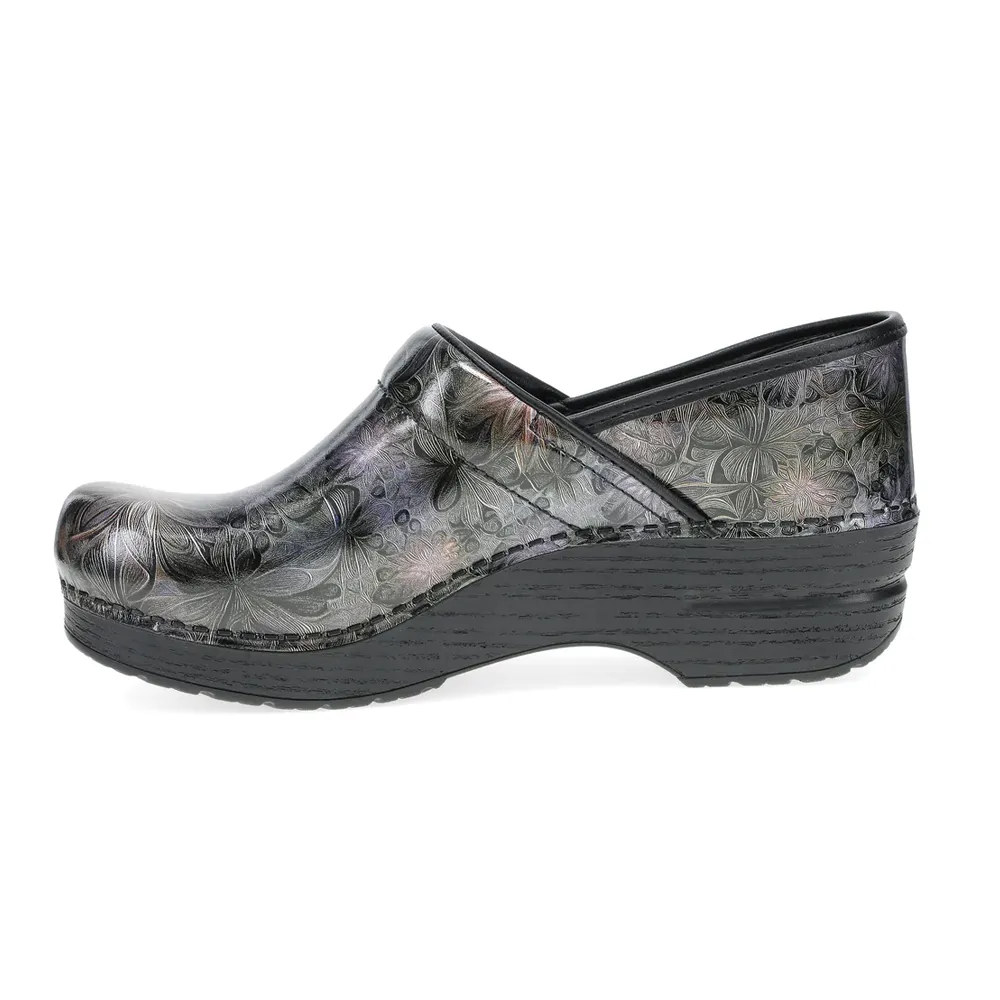 Women's Dansko Professional Clog Color: Etched Floral Patent