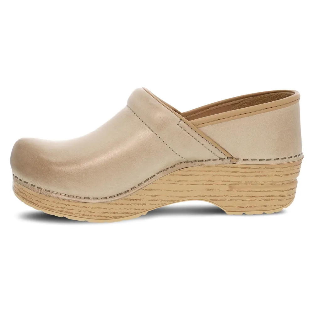 Women's Dansko Professional Color: Sand Milled Burnished Clog