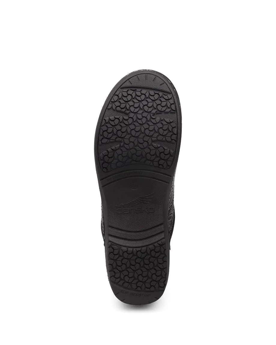 Women's Dansko XP 2.0 Color: Black Floral Tooled