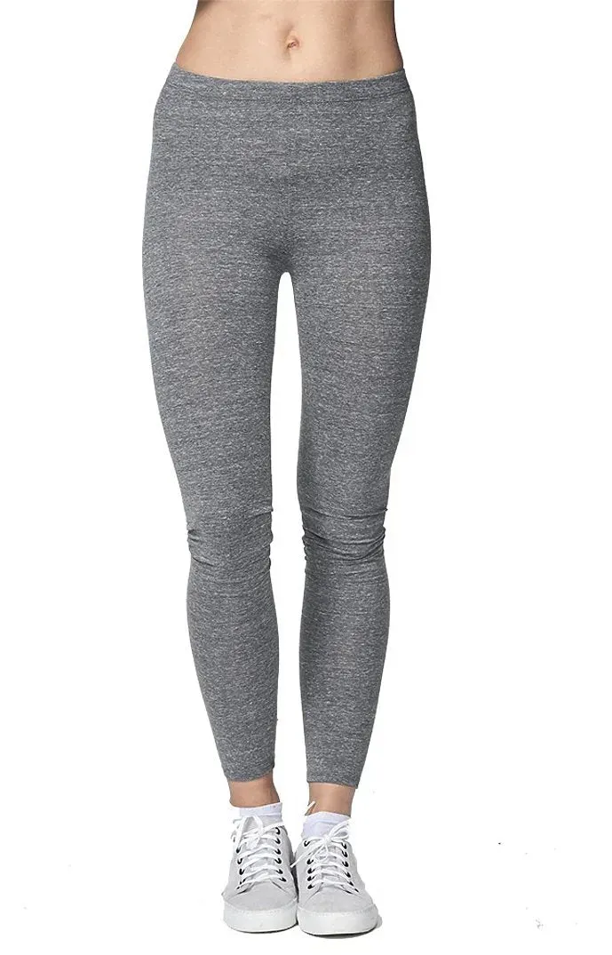 Womens Eco Triblend Spandex Jersey Leggings