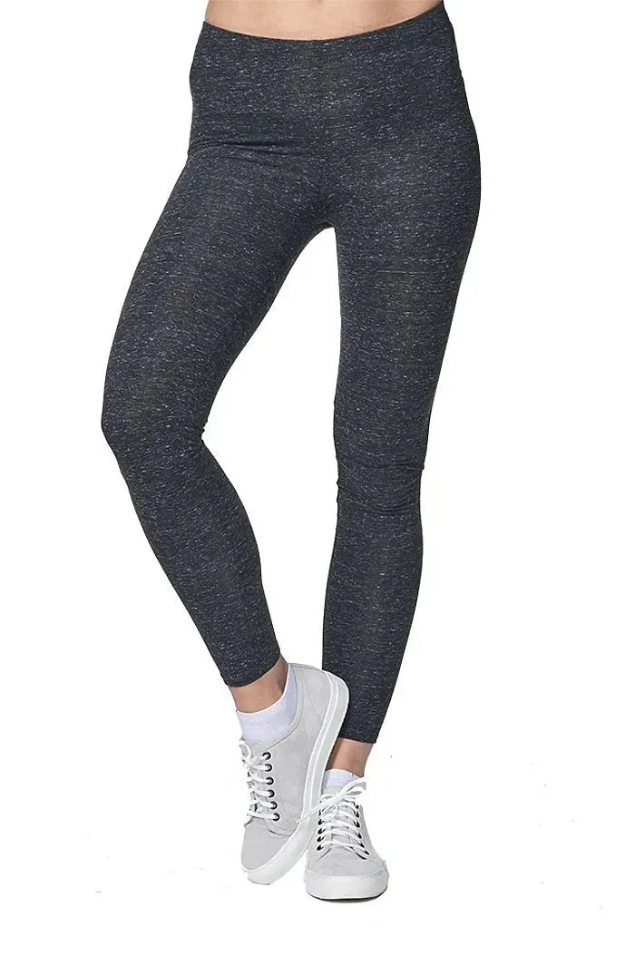 Womens Eco Triblend Spandex Jersey Leggings