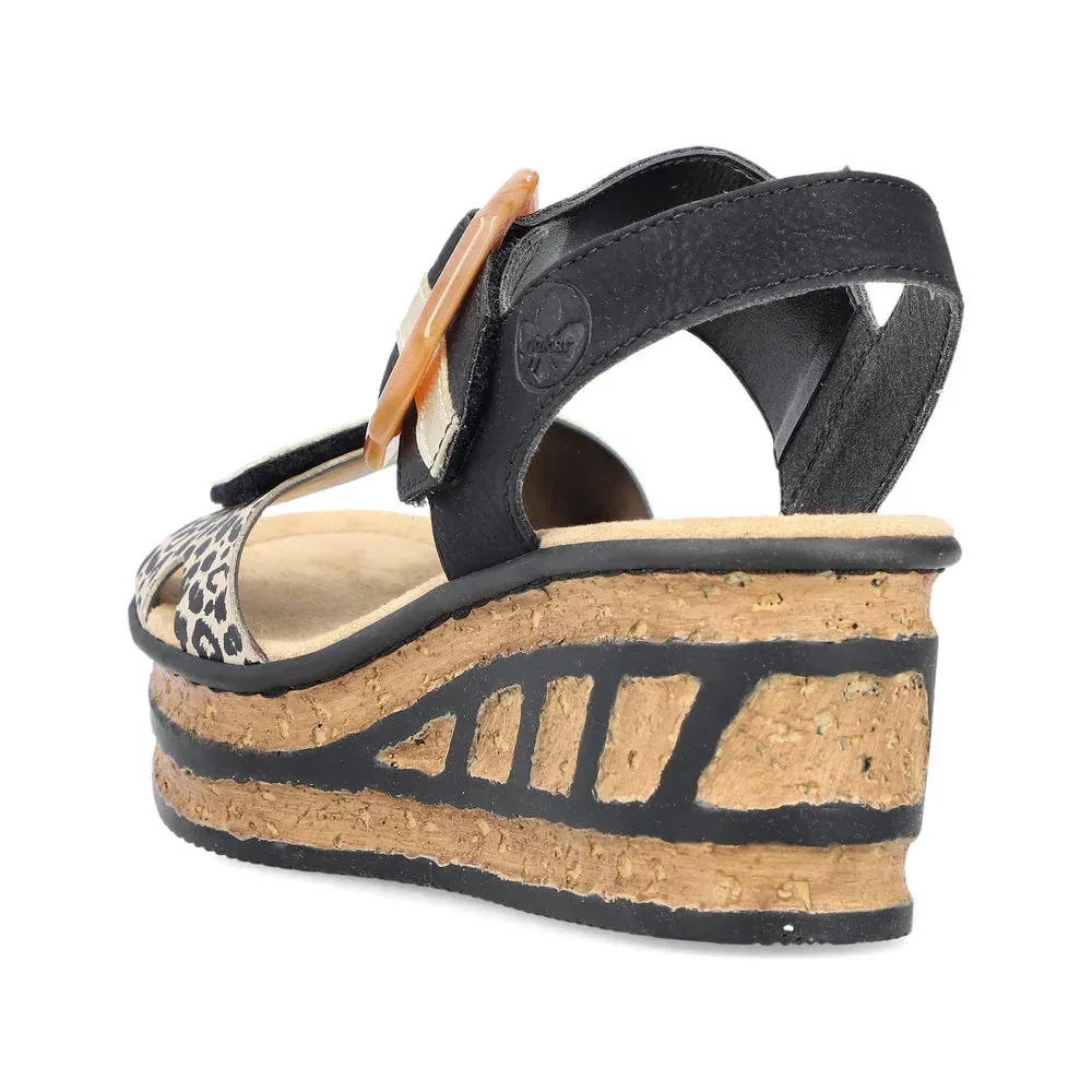 WOMEN'S RIEKER ROSE 76 WEDGE | GINGER