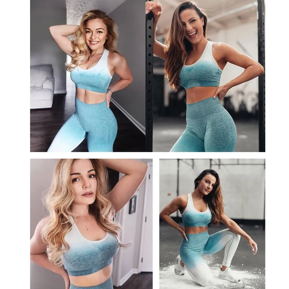 Yoga Set Bra and Leggings Fitness Sportswear Outfit For Women